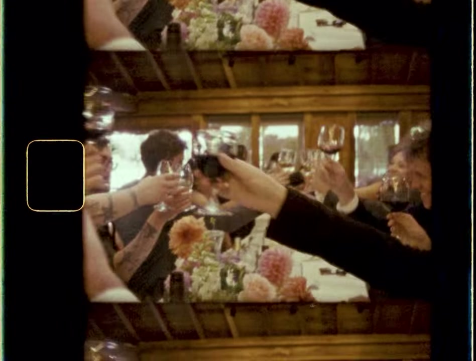 A toast at the reception